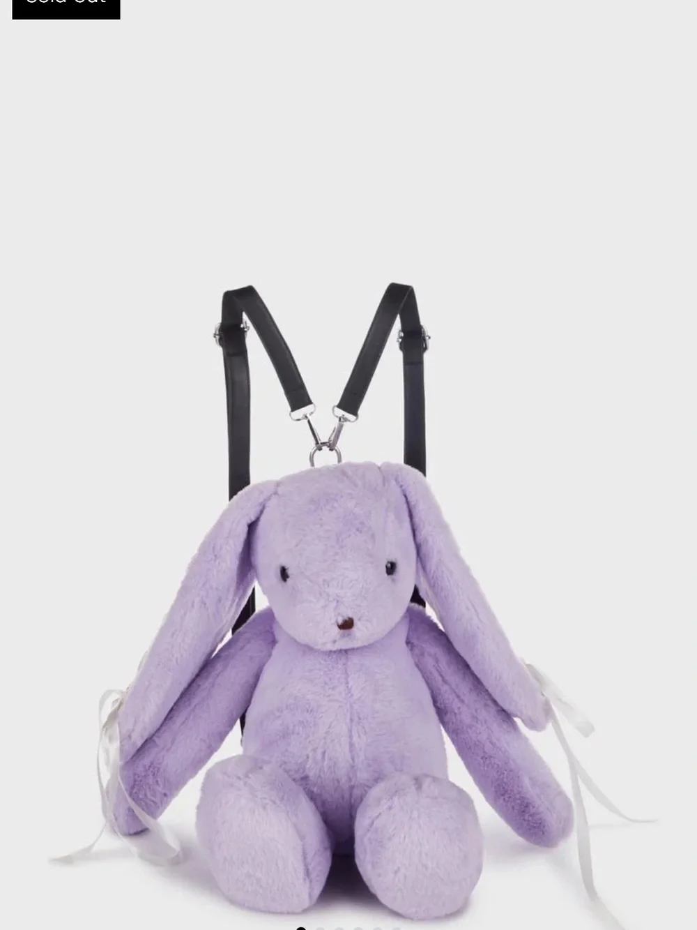 Dolls Kill Lavender Plush Bunny Backpack